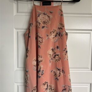 Peach Floral Tank Top